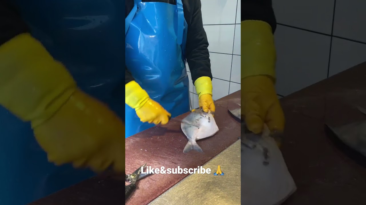 Nikofish- silver pomfret (fish cleaning)