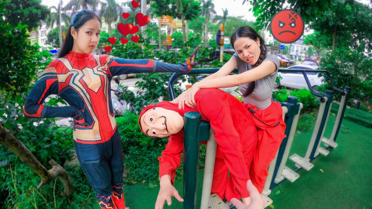 MONEY HEIST ESCAPING ANGRY GIRLFRIEND in REAL LIFE (Parkour POV)