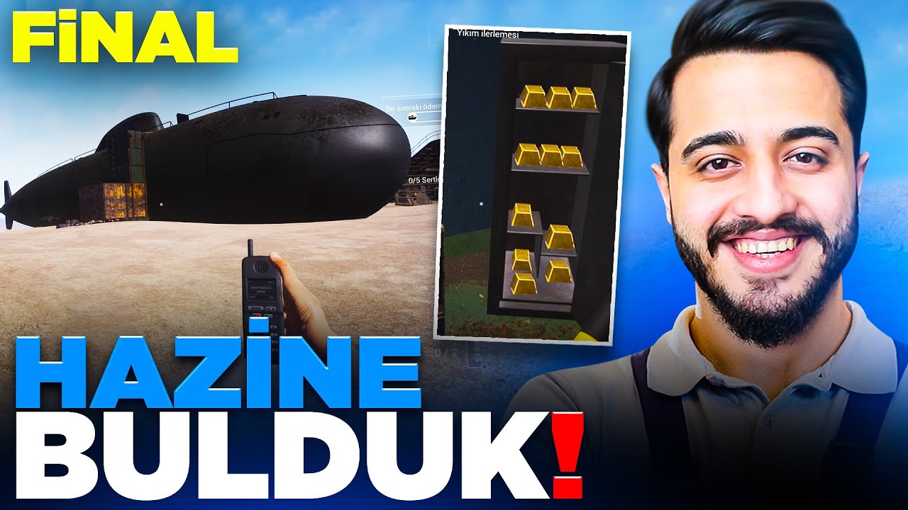 OYUNUN SONU GELDİ! DENİZALTINDA TÜM HAZİNEYİ BULDUK! Hurdacı Simulatör FİNAL