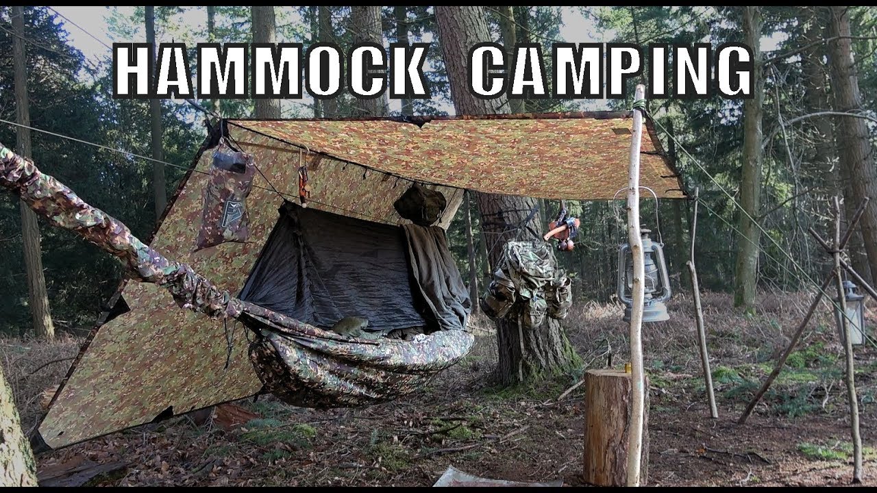 Winter Hammock Camping Setup