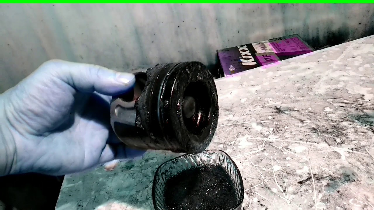 Как удалить НАГАР С ПОРШНЯ???