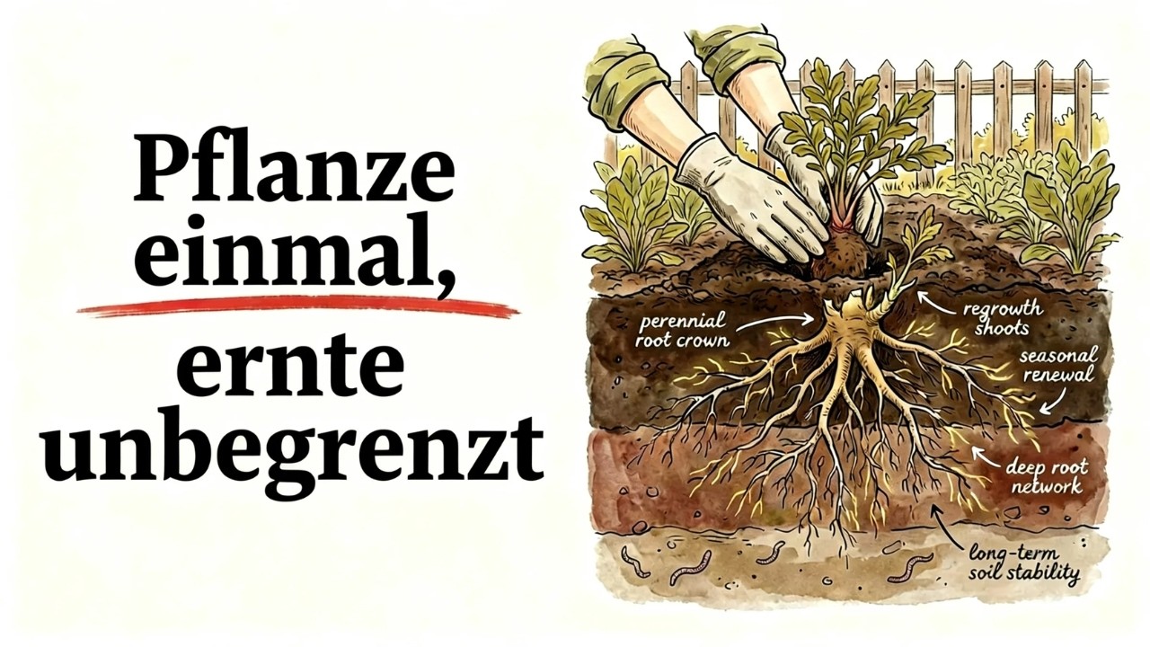 Pflanze diese 7 mehrjährigen mittelalterlichen Nutzpflanzen EINMAL… und ernte für immer!