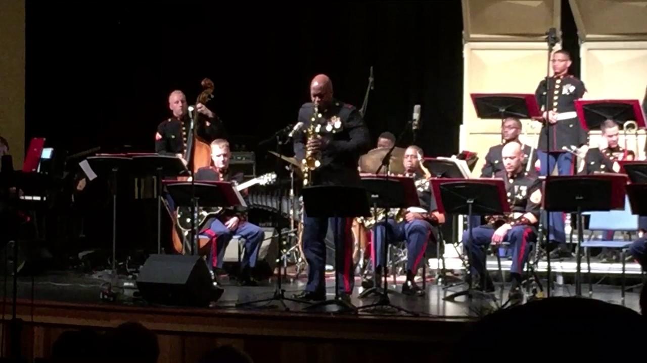 USMC Jazz Orchestra clip 12 killer alto solo