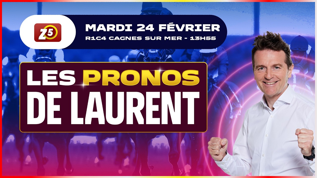 Le Prono quinté pour le ZE5 Ordre du 24 février 2026 à Cagnes-sur-Mer.