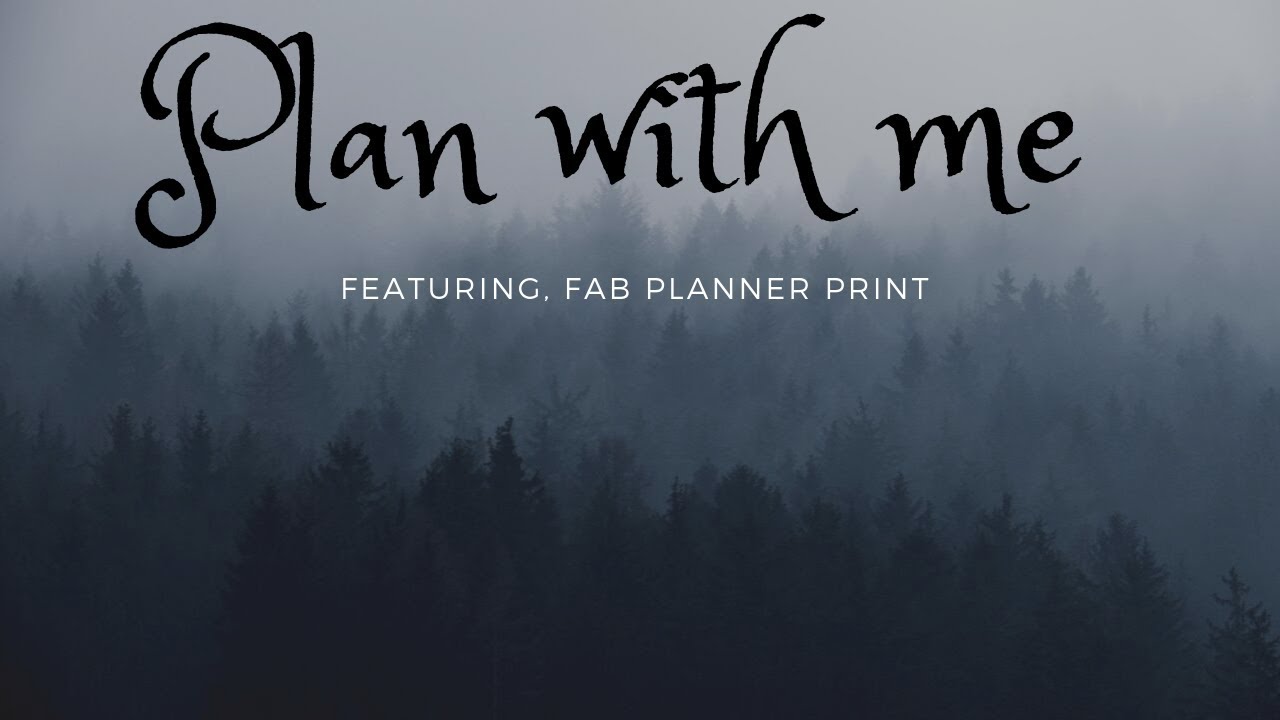 PLAN WITH ME // FAB PLANNER PRINT  // OCTOBER