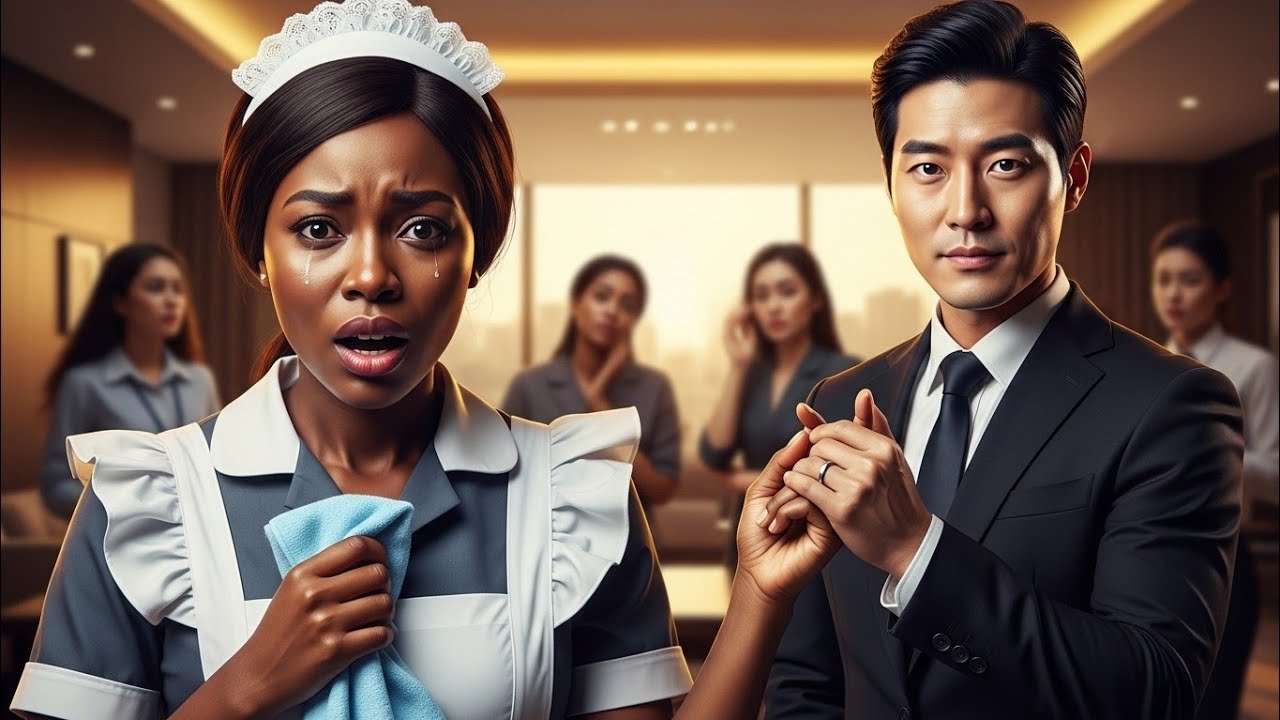 They Mocked the African Maid—Until the Korean CEO Called Her “My Wife”