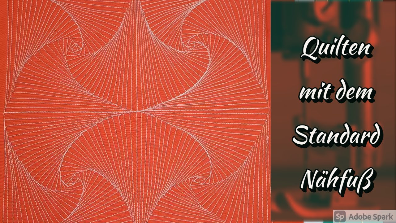 Quilten für Anfänger - wie geht Quilten  mit dem Standard Nähfuß - Jugendstil Quiltblock