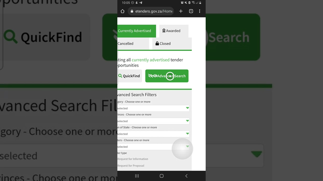 How to download tenders for free on www.etenders.gov.za