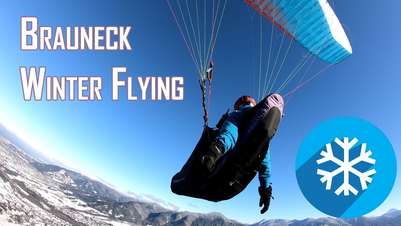 Winter Paragliding at Brauneck