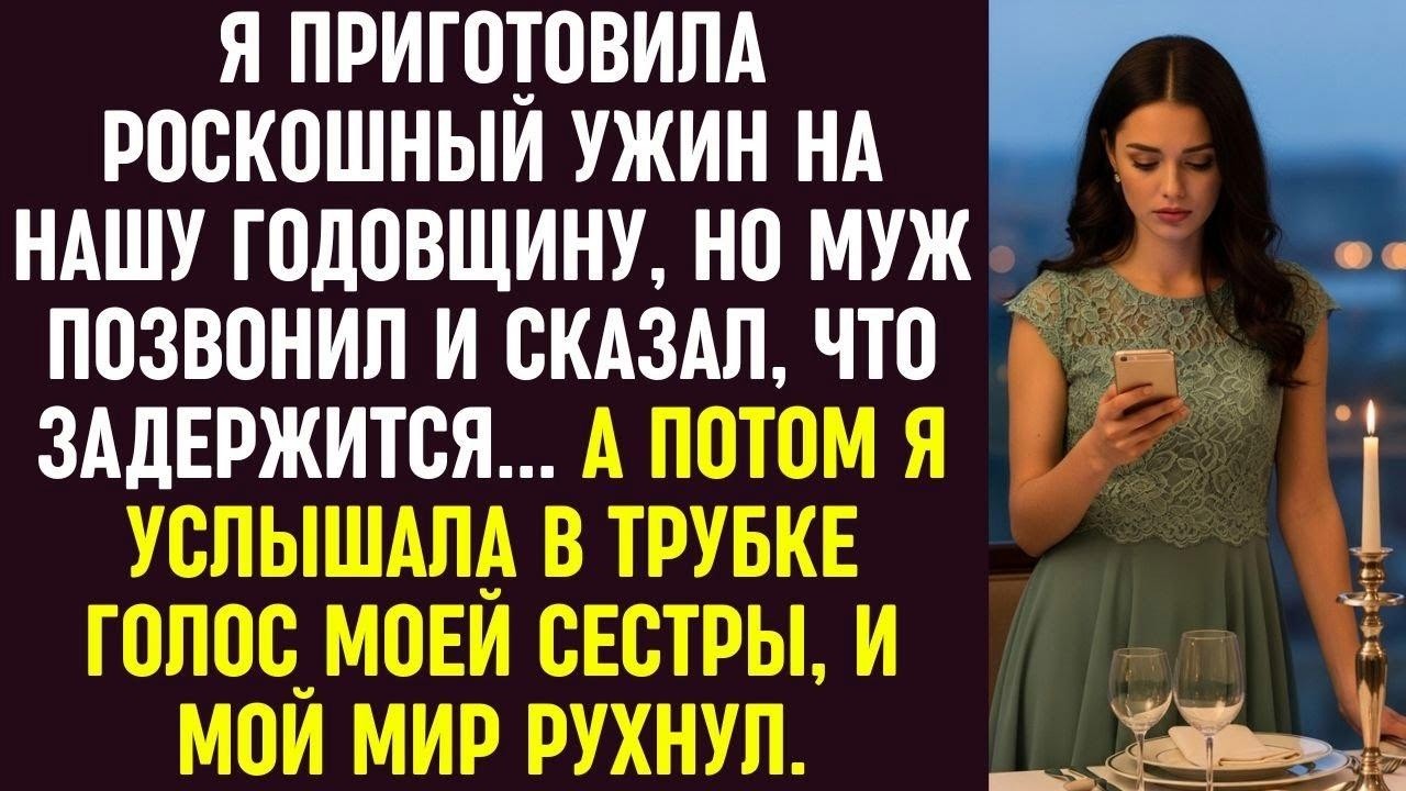 Я накрыла стол к годовщине, но муж позвонил, что опоздает… А в трубке я услышала голос сестры.