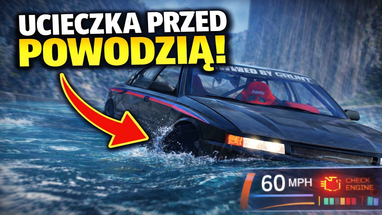 WIELKA UCIECZKA PRZED POWODZIĄ w BeamNG…