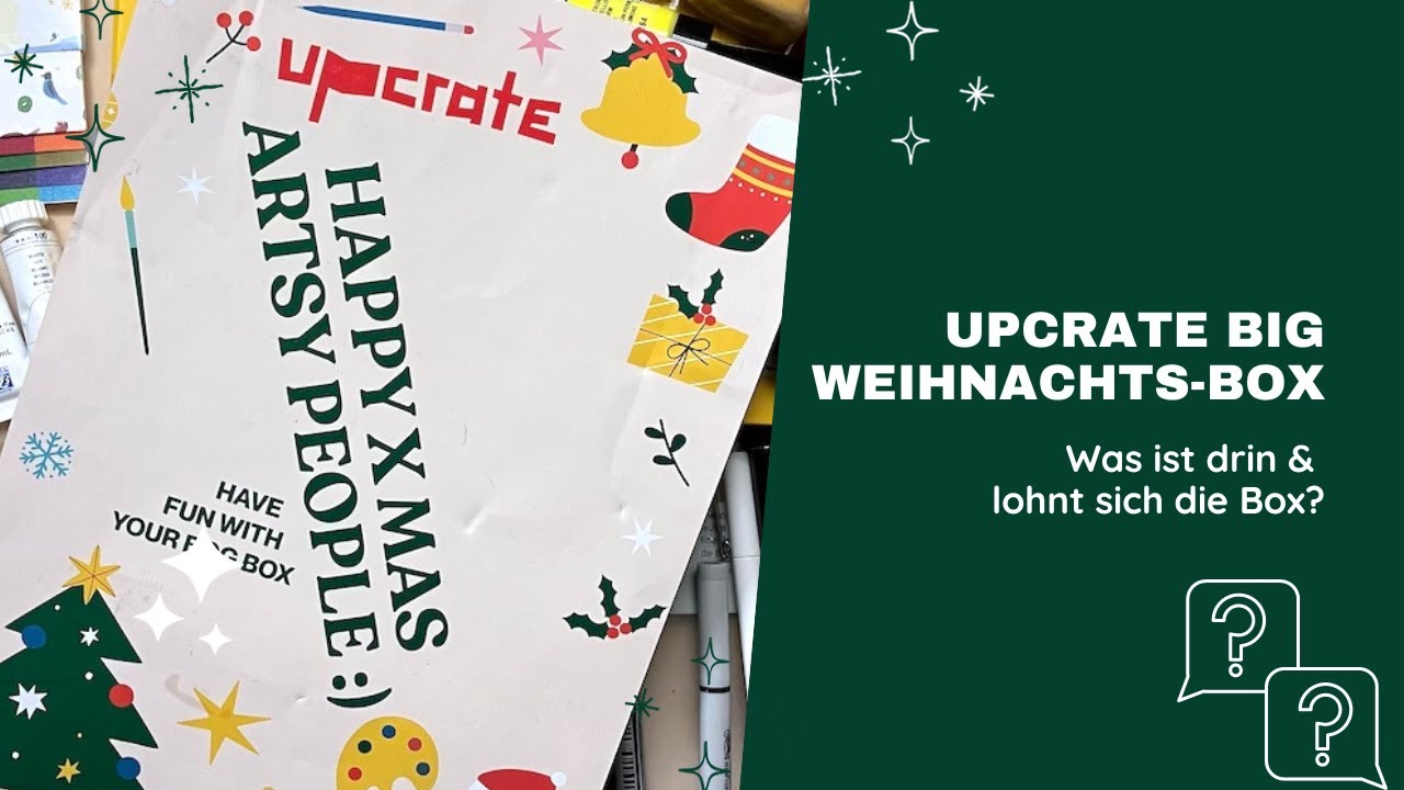 Upcrate Weihnachts-Big-Box 2023 Unboxing & Verlosung | Lohnt sich die Box?