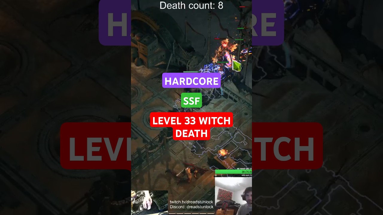 RIP Level 33 Witch ⚰️💔 | Hardcore SSF got me good 🧙‍♀️💥 