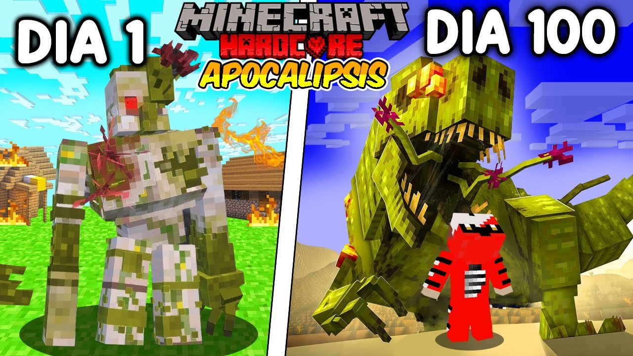 🦠Sobreviv&iacute; 100 D&Iacute;AS en un APOCALIPSIS FLOOD en Minecraft HARDCORE!
