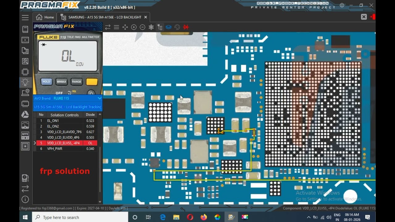 SAMSUNG A15 5G SM E156 LCD BACK LIGHT SOLUTION