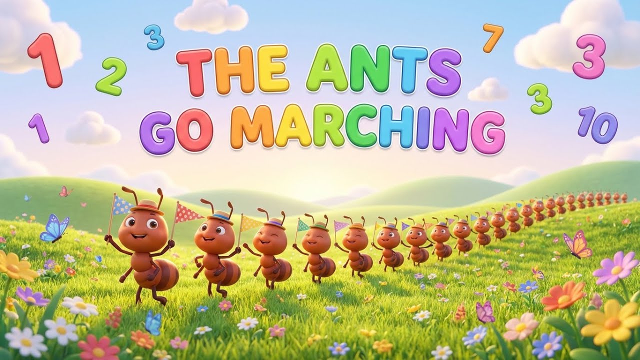 Let’s Count with Cute Ants! 🐜 Numbers 1–10 for Kids | Fun Toddler Learning Video