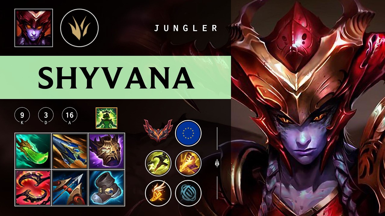 Shyvana Jungle vs Sylas - EUW Grandmaster Patch 26.04