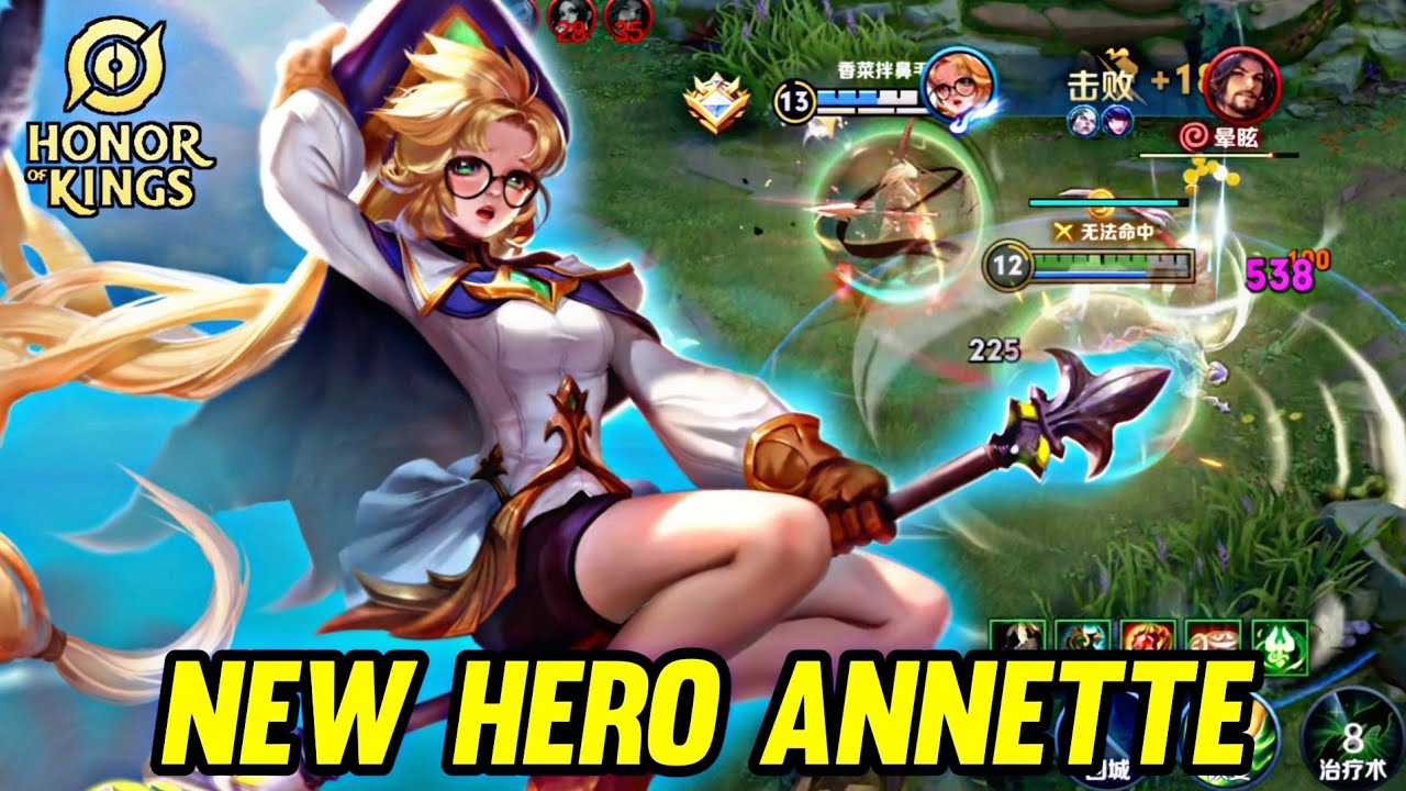 HOK : NEW HERO ANNETTE GAMEPLAY - HONOR OF KINGS