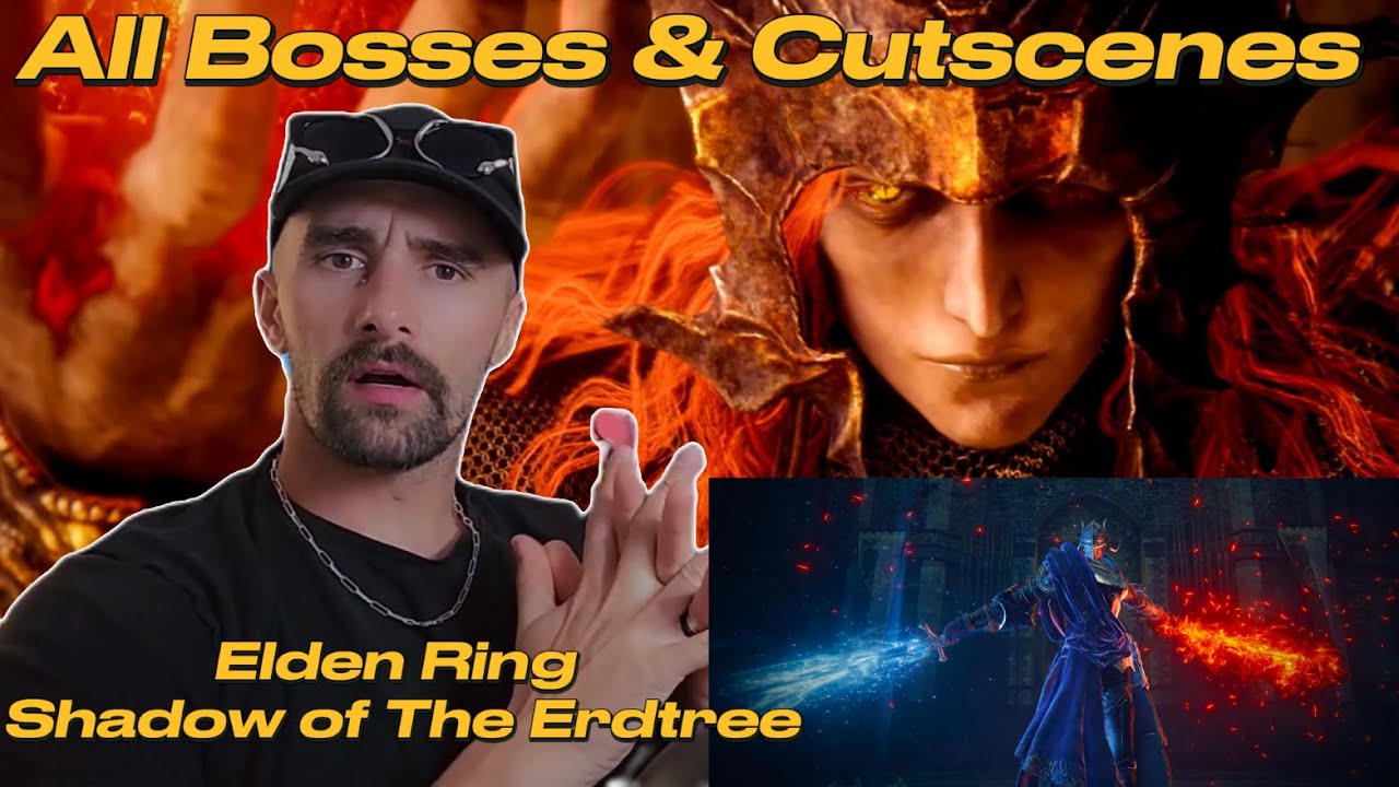 Elden Ring Shadow of The Erdtree - All Bosses & Cutscenes Reaction