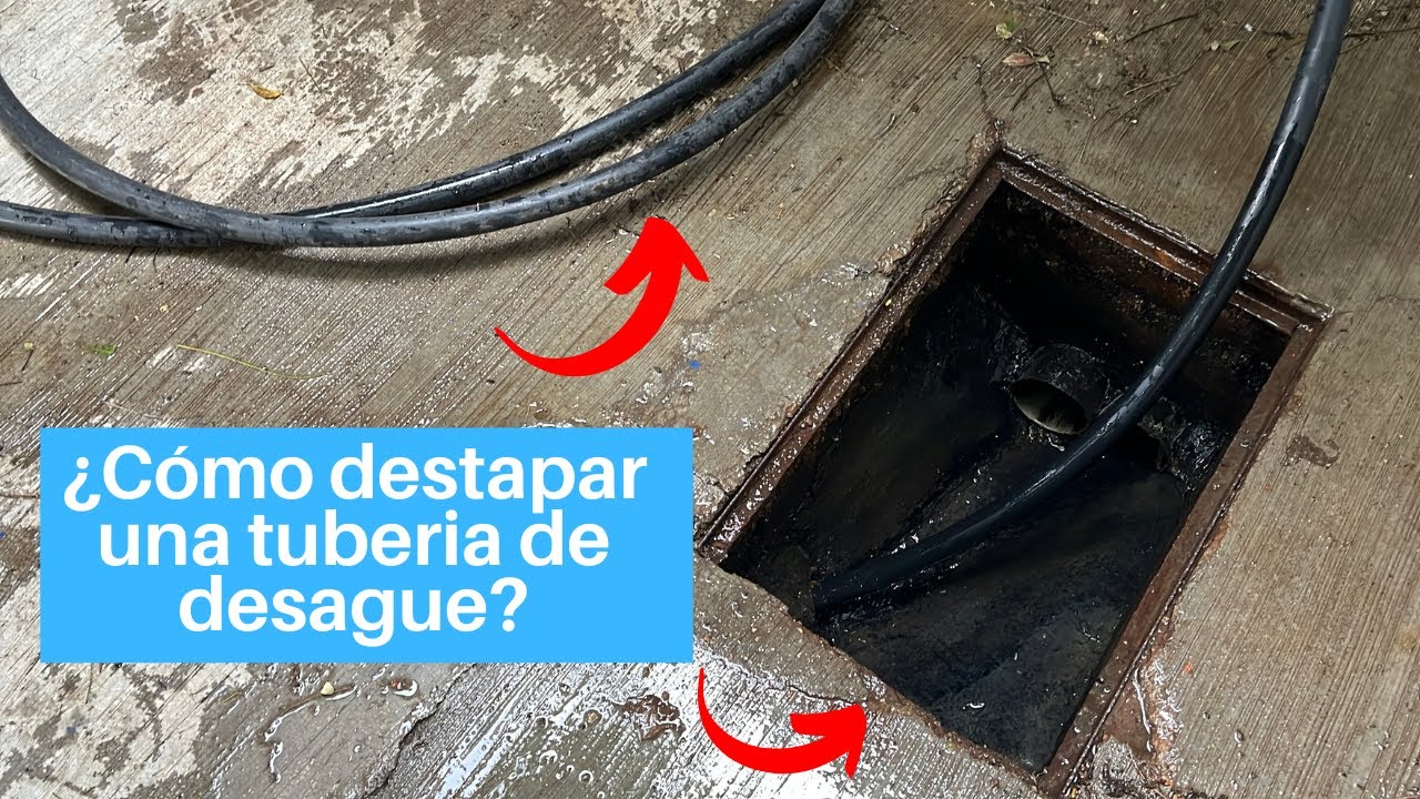 ¿Cómo destapar un drenaje con mal desnivel? | Destapando un drenaje