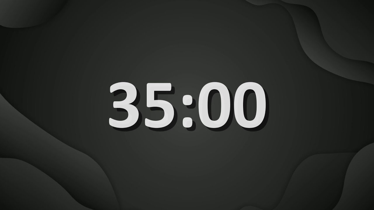 35 Minute (2100 Seconds) Countdown Timer