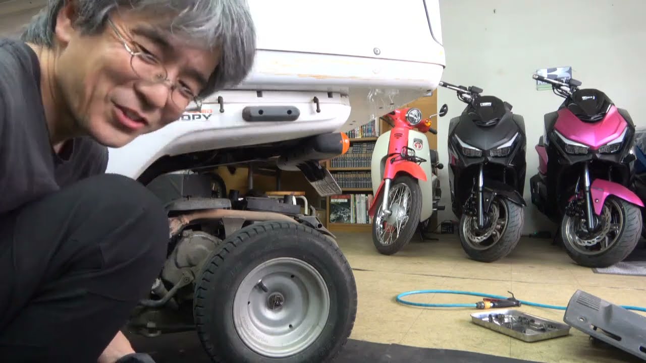 ジャイロキャノピー　ベルト交換