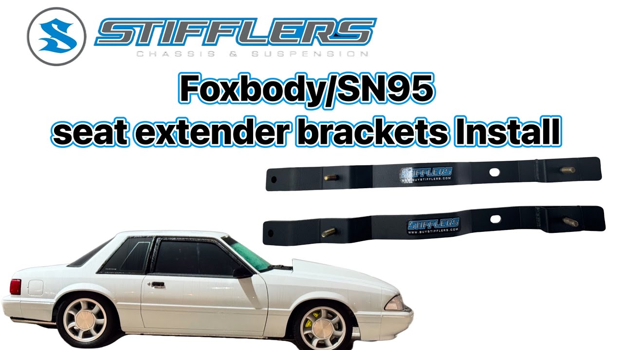 @Stifflers Chassis & Suspension  Prototype Foxbody and SN95 seat extender brackets install.
