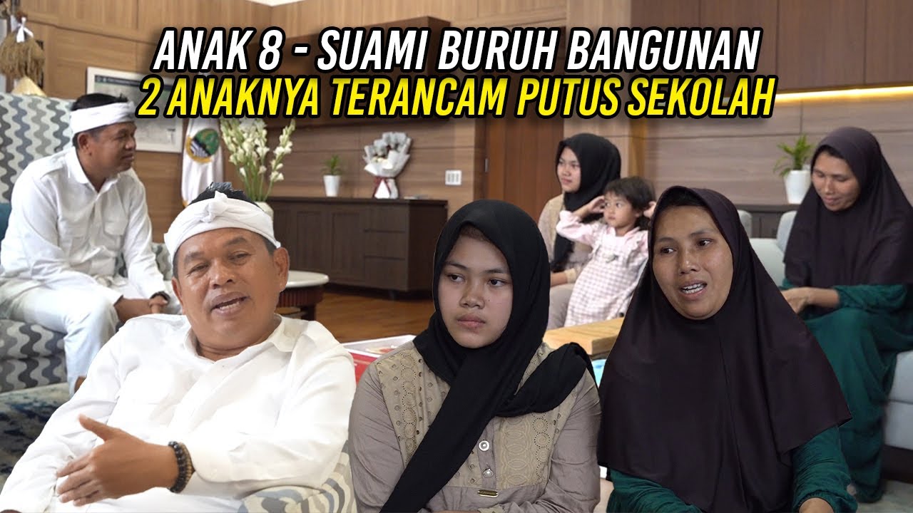 ANAK 8 - SUAMI BURUH BANGUNAN | 2 ANAKNYA TERANCAM PUTUS SEKOLAH | INI SOLUSI KDM