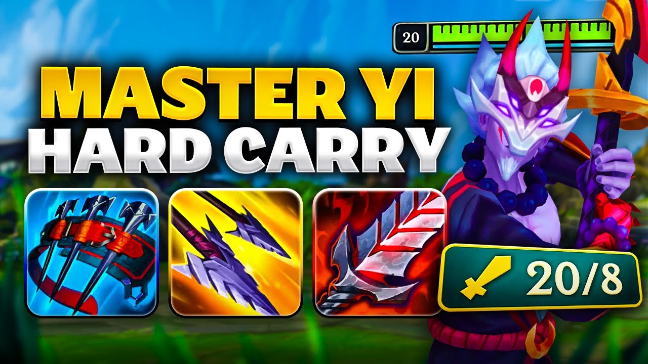 THE CORE ITEMS TO CARRY ON MASTER YI (20 kills)