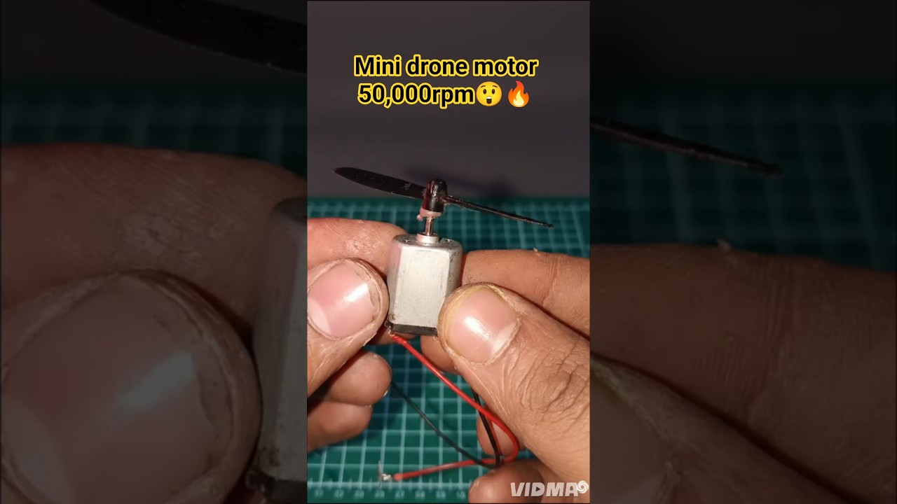 mini high speed drone motor speed test 50,000RPM 😲🔥.