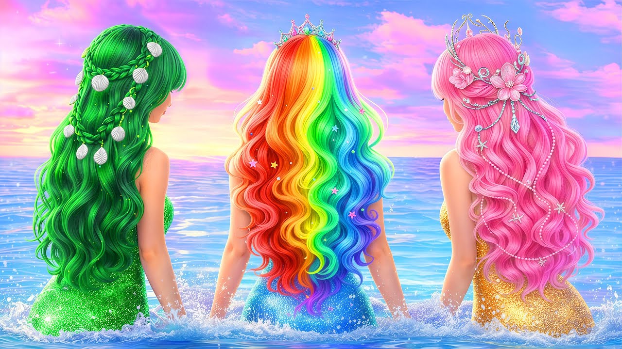 Pink Hair for MERMAID 💖 Gorgeous Mermaid Makeover Ideas | Hana Teens