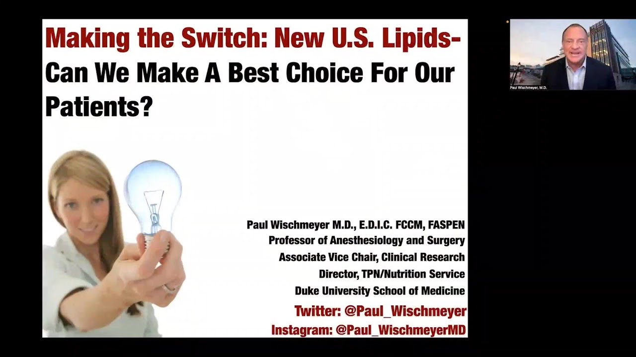 Making the Switch: Benefits of New Intravenous TPN Lipid Emulsion in Critically Ill Patients