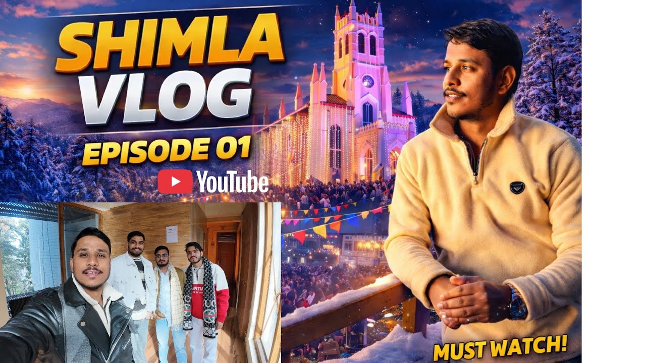 SHIMLA VLOG DAY 01 |  No Snow in Shimla 😳❄️ | Shimla Winter Carnival 2025 🎉 | MALL ROAD SHIMLA