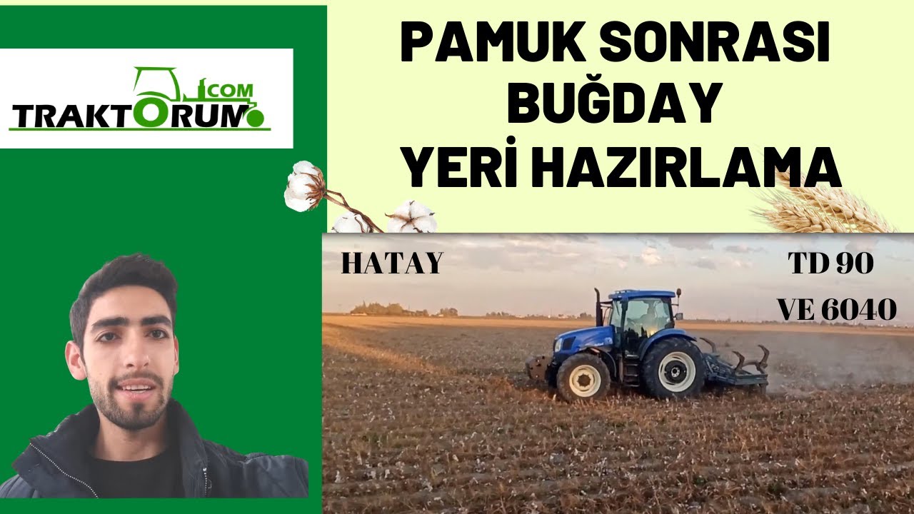 Pamuk Sonrası Buğday Yeri Hazırlama- Tarlaya Patlatma Çekiyoruz.