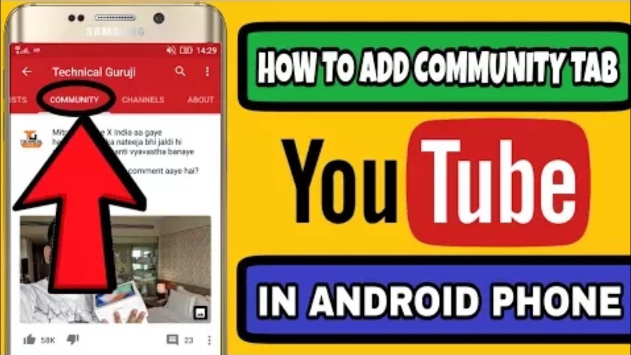 HOW TO ADD COMMUNITY TAB ON YOUTUBE CHANNEL IN ANDROID PHONE