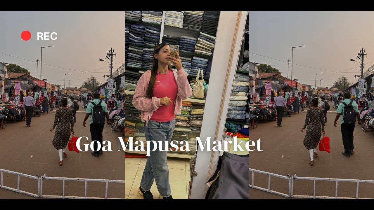 Goa Mapusa Market Shopping Vlog 🛍️ | Cheap Clothes & Local Market Goa 