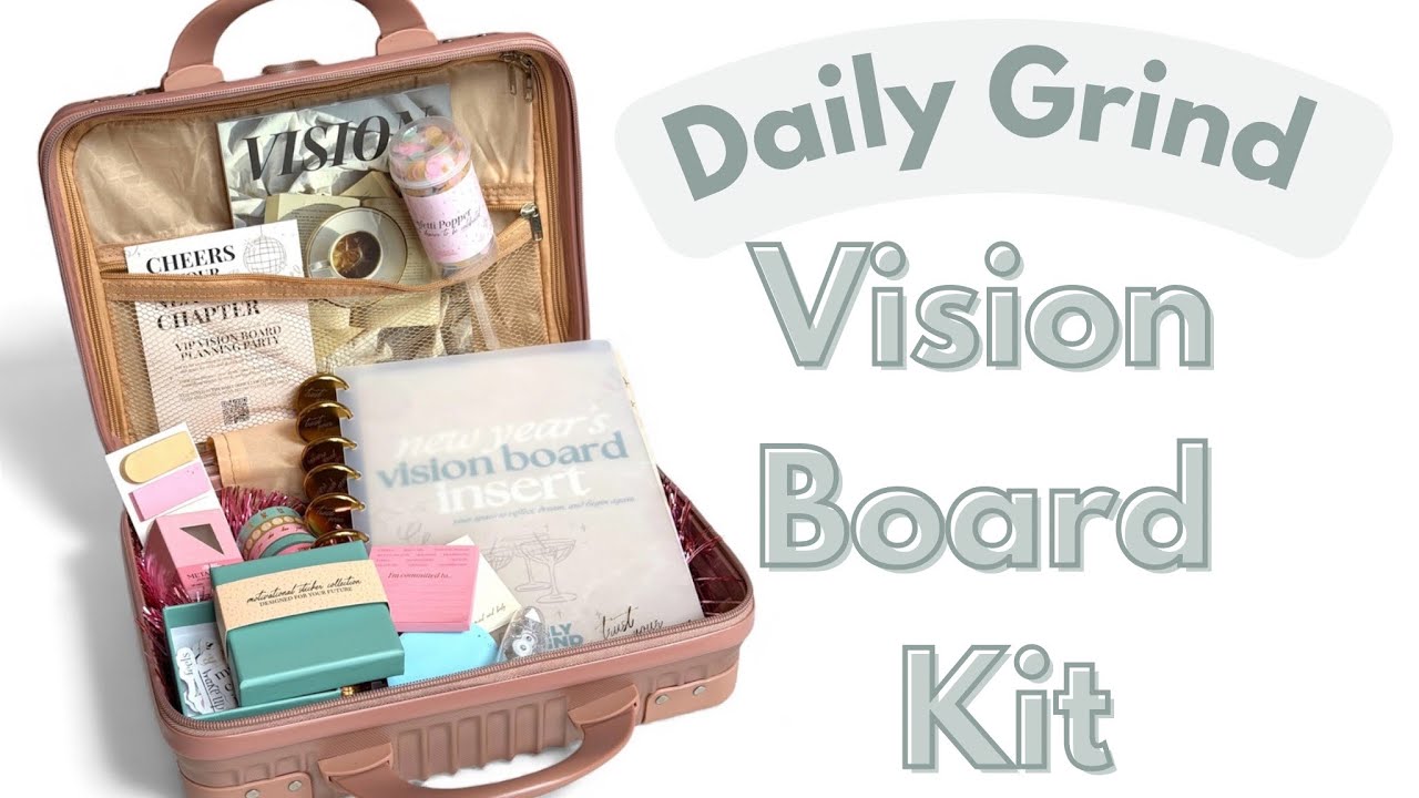 Набор для создания доски визуализации целей Daily Grind Vision Board Kit ✨ Распаковка и обзор | С...