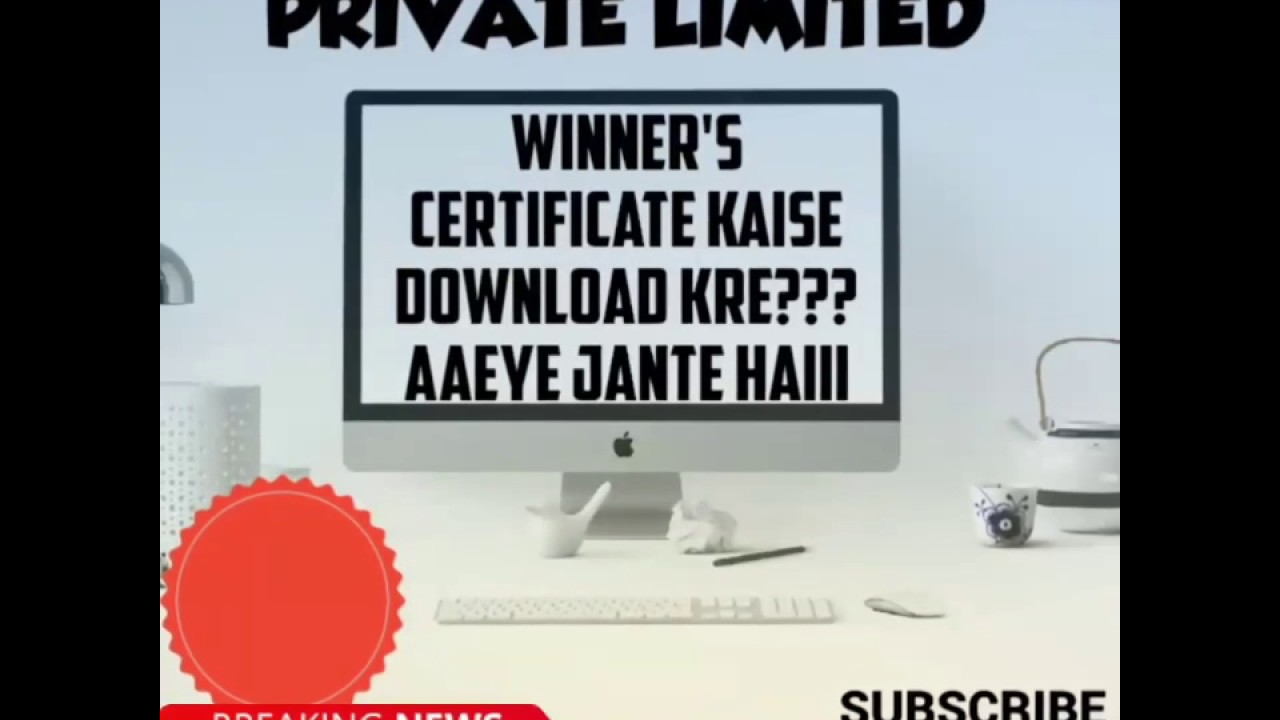 Glaze Winner's and Golden winner's certificate kaise download kre?