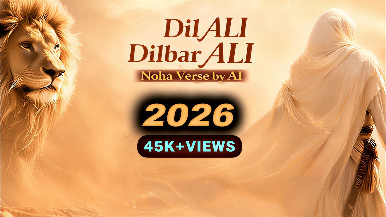 (Made by AI....)#DIL Ali DILBAR Ali islamic Noha 2026 #islamic #world of AI #islam#trending