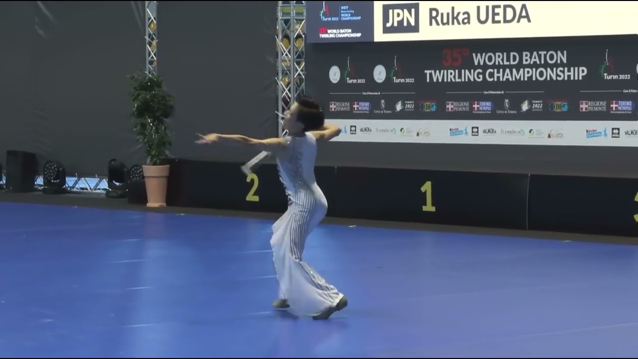 Ruka Ueda (JPN) Youth men Final World Baton Twirling Championship Turin 2022