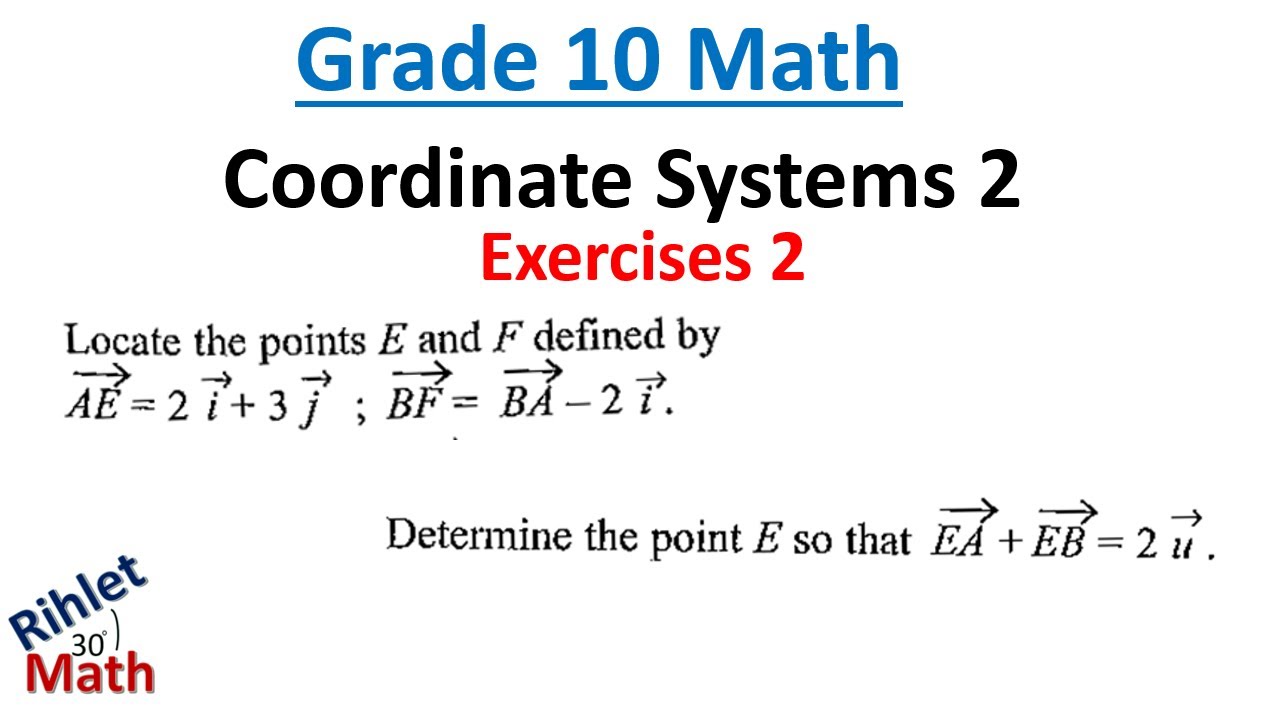 Grade 10 Math | Coordinate Systems 2 | Exercises 2