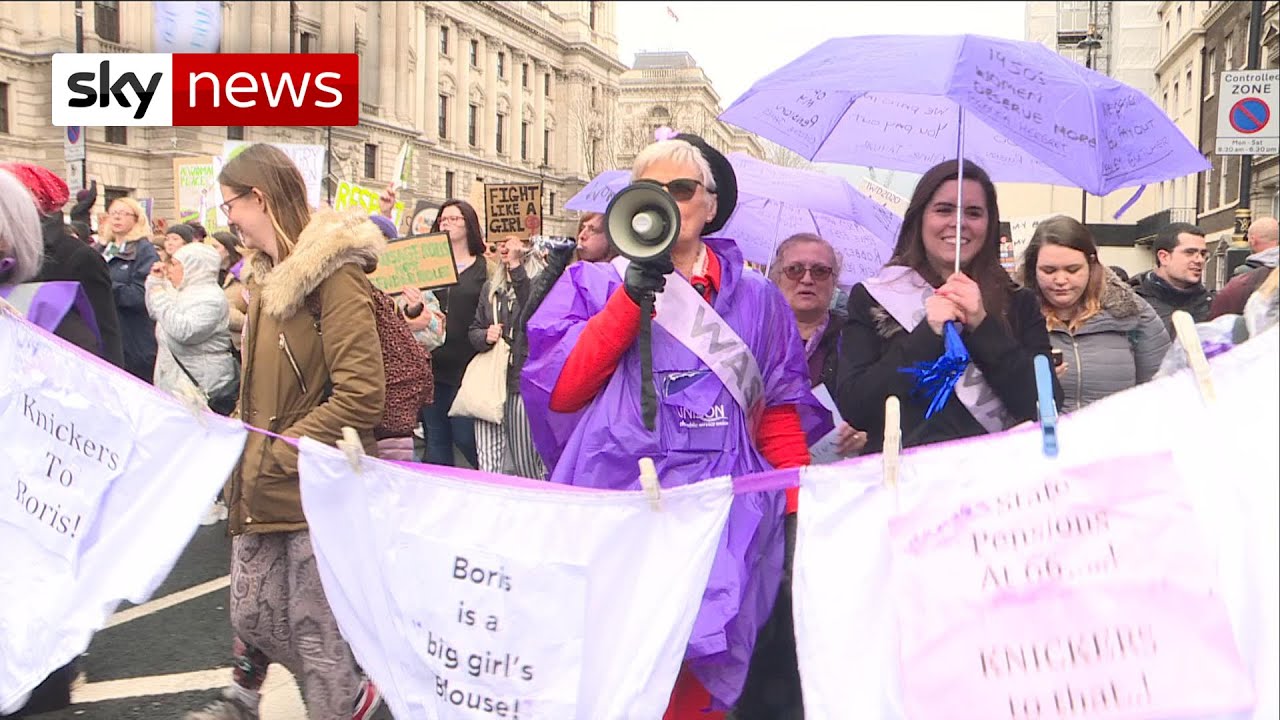 Women march for gender equality on International Women's Day