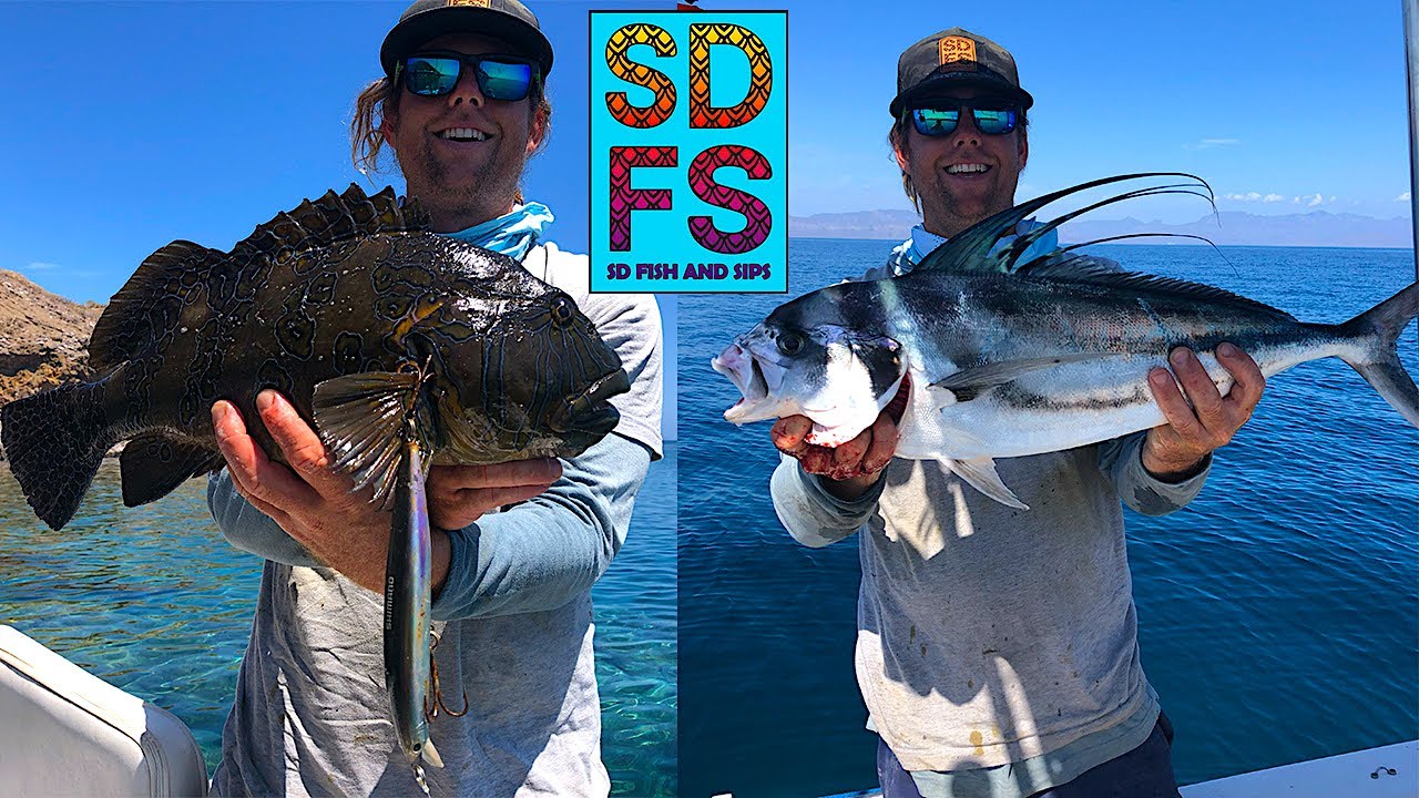Rooster Fish, Cabrilla & a Boat Rescue | Fishing Loreto Baja California Sea of Cortez SDFS August 23