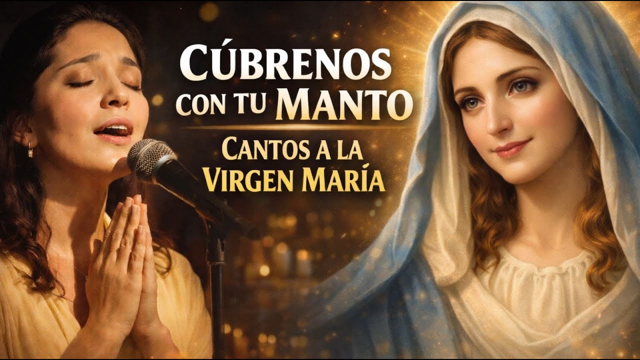 CANTOS A LA VIRGEN MARÍA 🌹 Cúbrenos con tu Manto y Enséñanos a Confiar en Dios | Música CATÓLICA