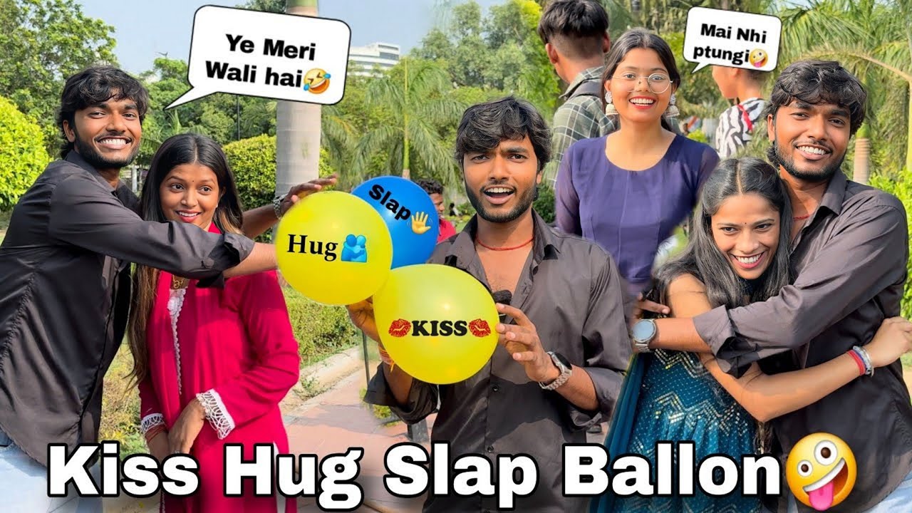 Kiss Hug Slap Ballon🎈😆 || Guddu Vlogs