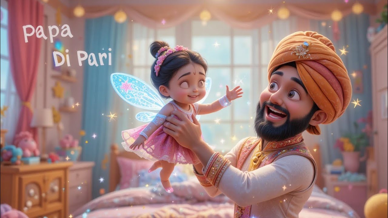Papa Di Pari 👧💖 | Best Punjabi Nursery Rhyme & Kids Song | Nikki Kaur Fun Balgeet | BachaBox