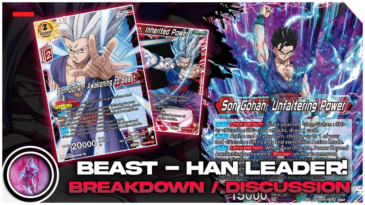 Gohan goes BEAST mode! | Beast-Han Deck breakdown and Discussion | DBS TCG