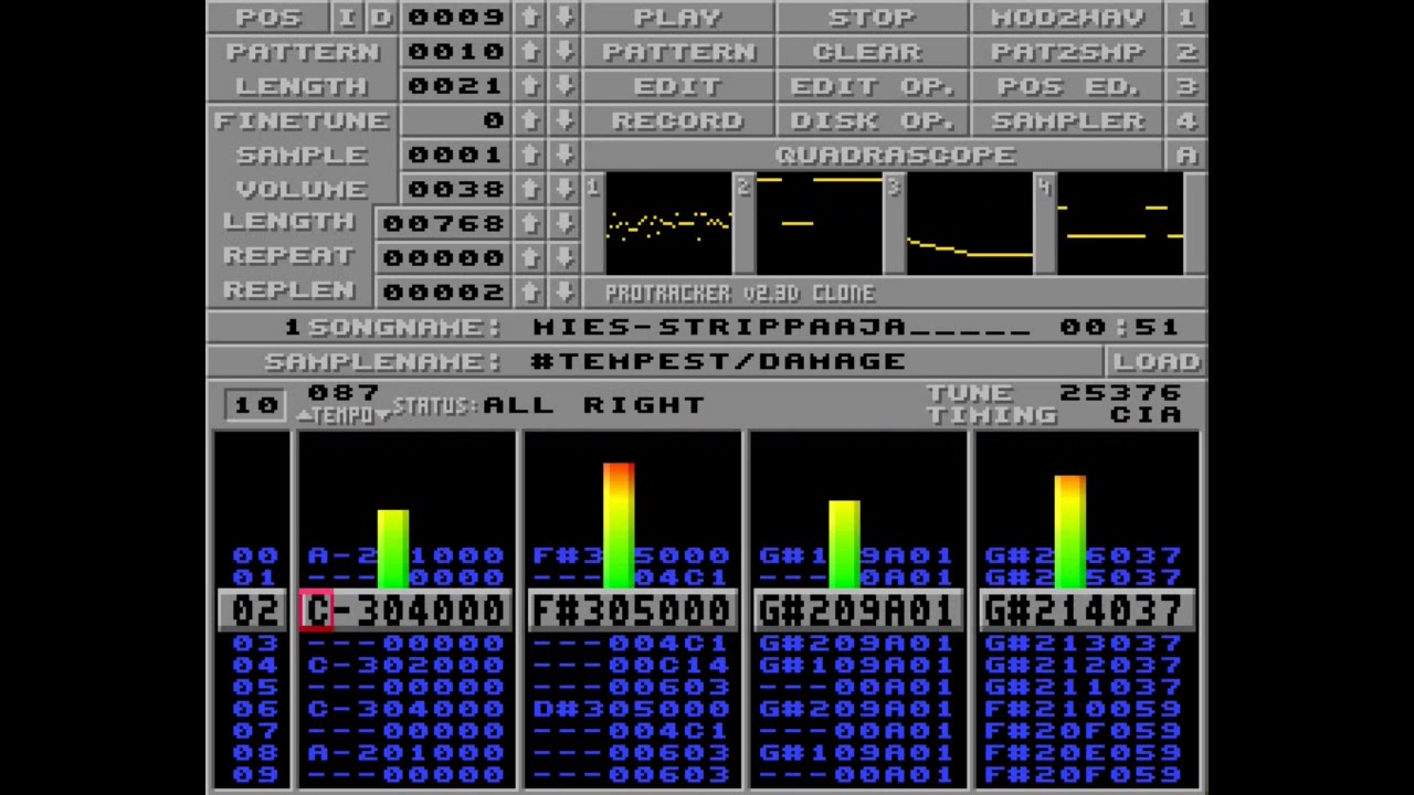 Amiga music: Tempes - Mies Strippaaja