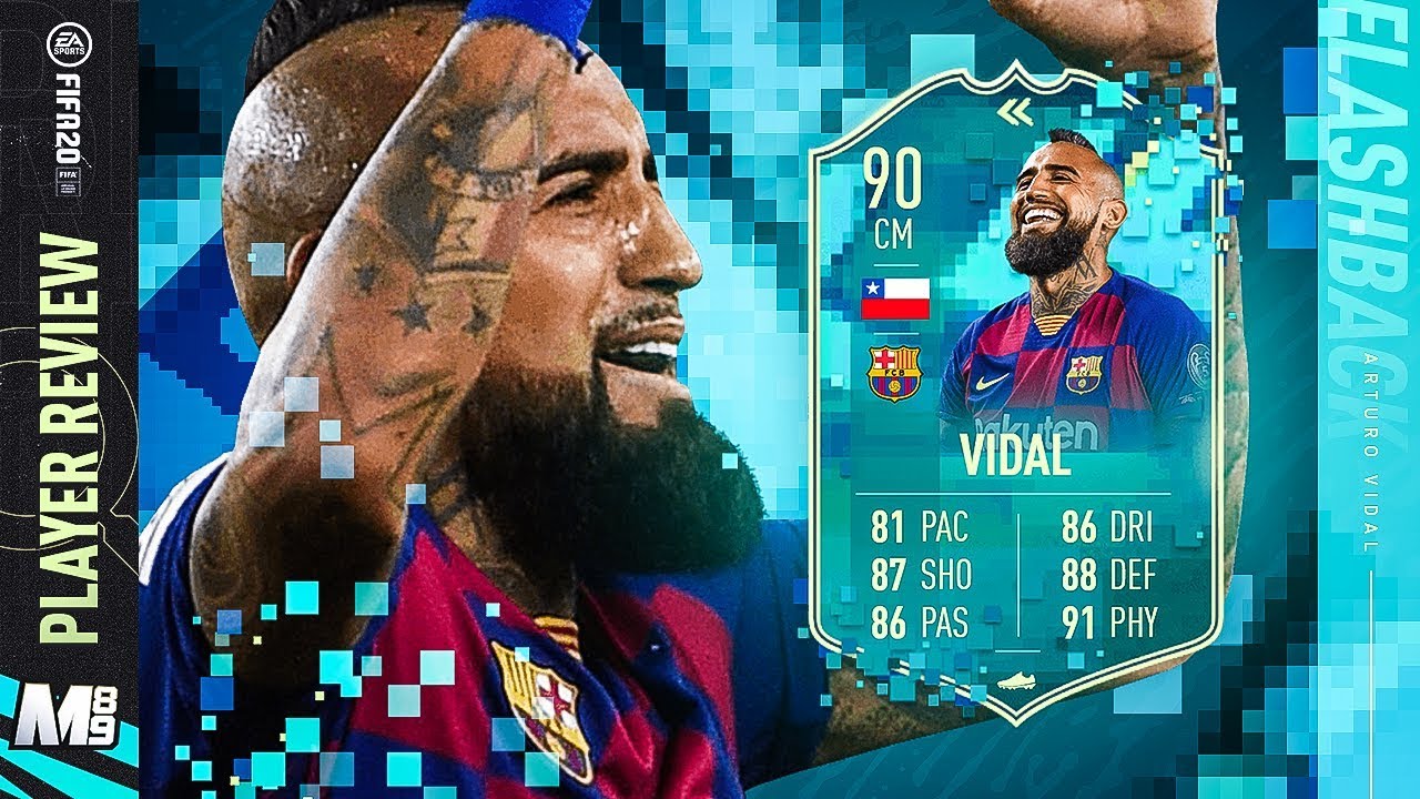 FLASHBACK VIDAL PLAYER REVIEW | 90 FLASHBACK VIDAL REVIEW | FIFA 20 Ultimate Team