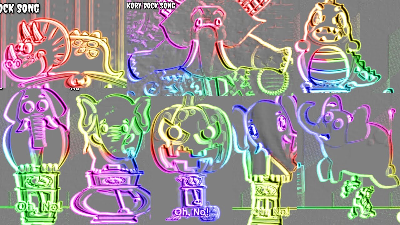 HICKORY DICKORY DOCK SONG || BREAKS ALL TYPE OF CLOCK || EMBOSSED + NEON EDGE EFFECTS